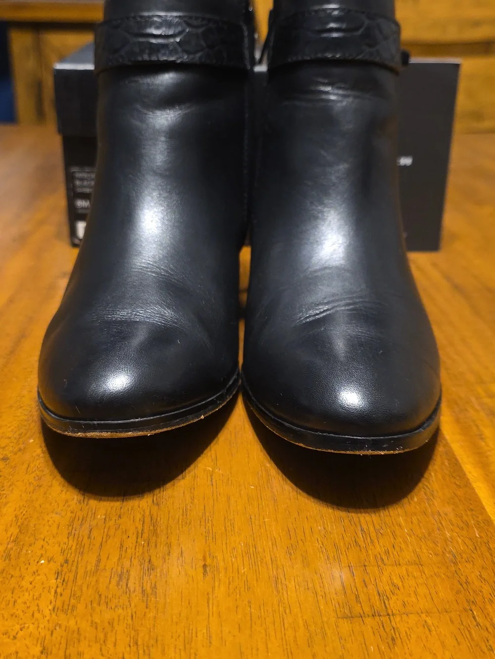 Coach Patricia leather ankle boots With Box And Book Style No. 34A00235-BBK - Picture 5 of 16